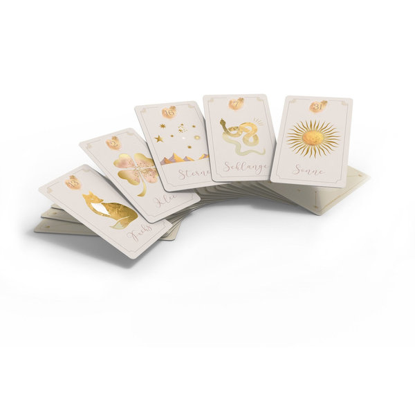 Dein Lenormand Starterkit, 36 goldene Karten und Buch